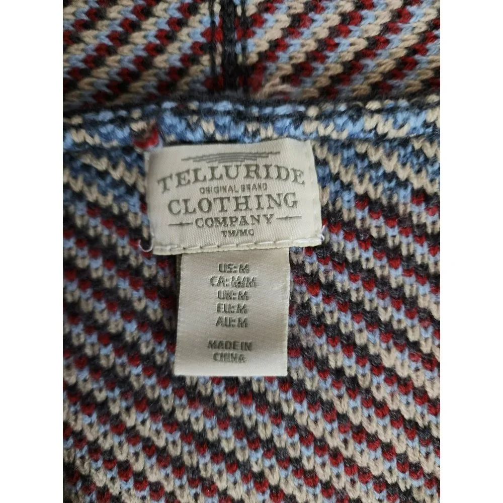 Telluride Clothing Company Women's Fair Isle Open Front Jacket Cardigan Medium - Picture 5 of 10